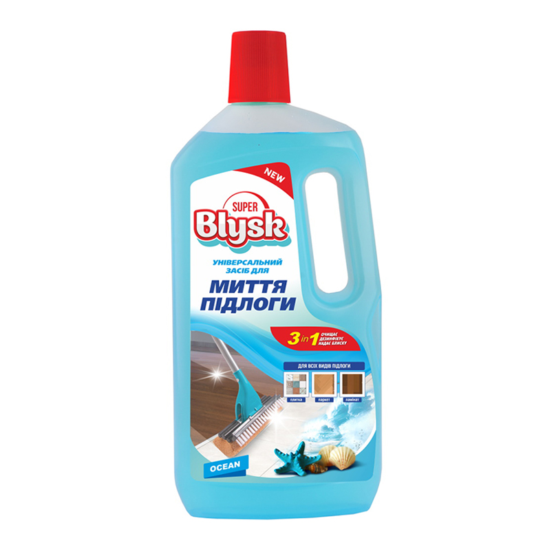 Засіб для миття підлоги Super Blysk Океан, 1000мл